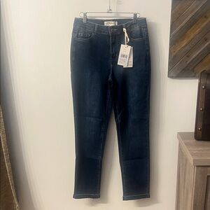 CHARLIE B Medium Blue Slim Leg Jeans